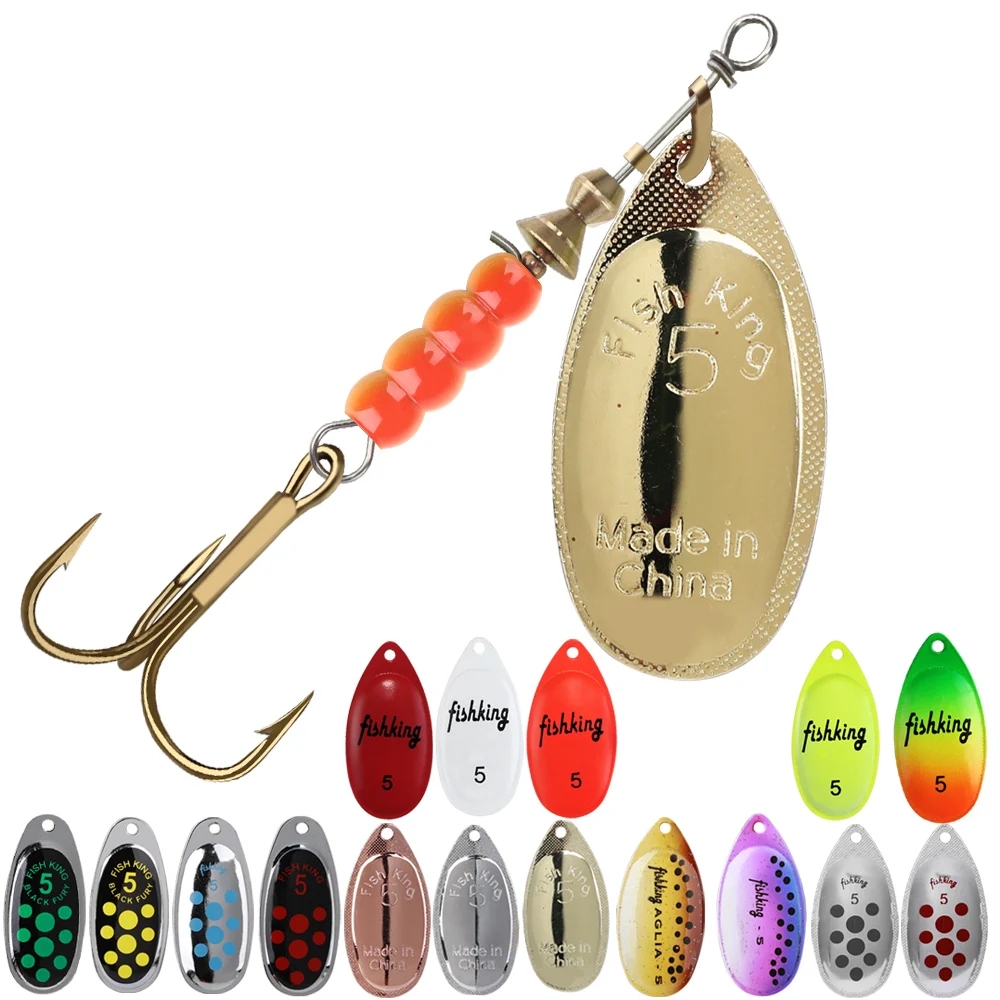 Fishing Lure Crankbait - Metalowy Przynęta Spinner typu Spoon 3.9g