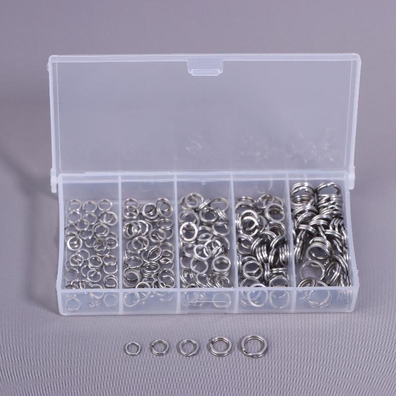 Fishing Lure Jig - Zestaw kółek O ze stali nierdzewnej