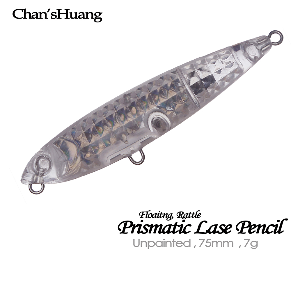 Fishing Lure Topwater - Chan’sHuang 20 SZTUK Nielakierowane Puste Przynęty