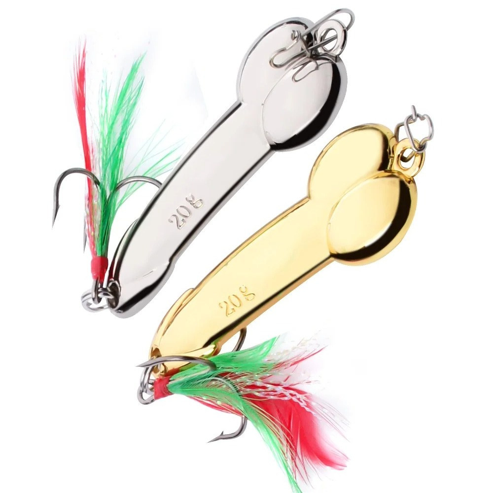 Fishing Lure Spoon - Metalowa łyżka w kształcie penisa Przynęty
