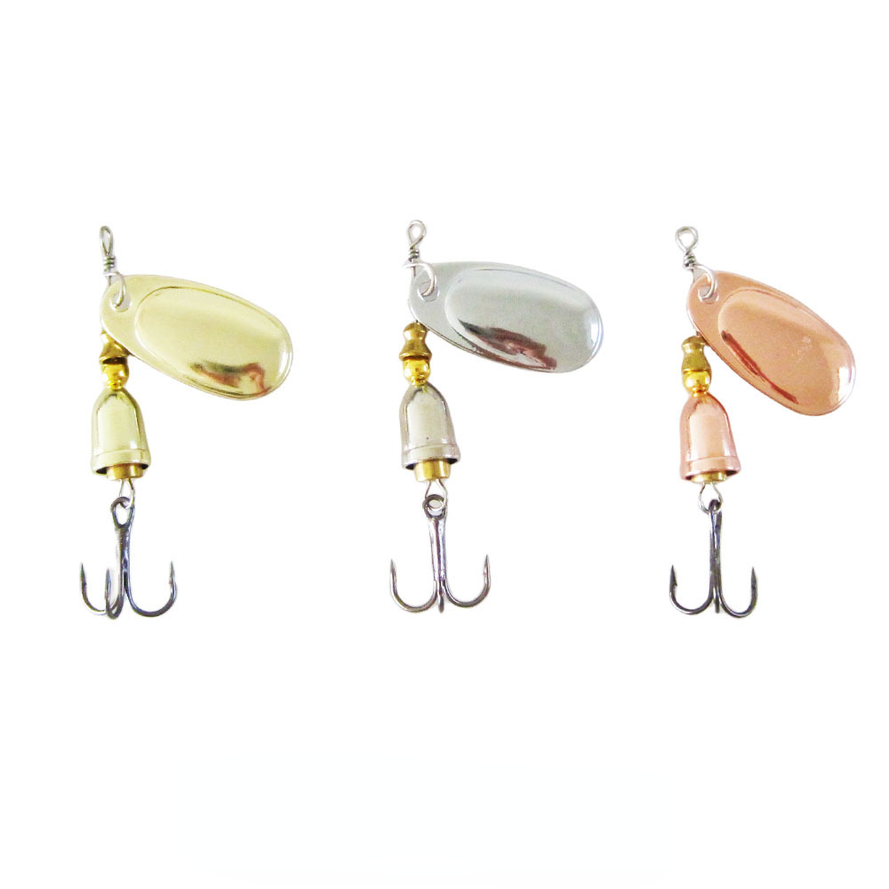 Fishing Lure Crankbait - Metalowa przynęta mosiężna twarda sztuczna łyżka