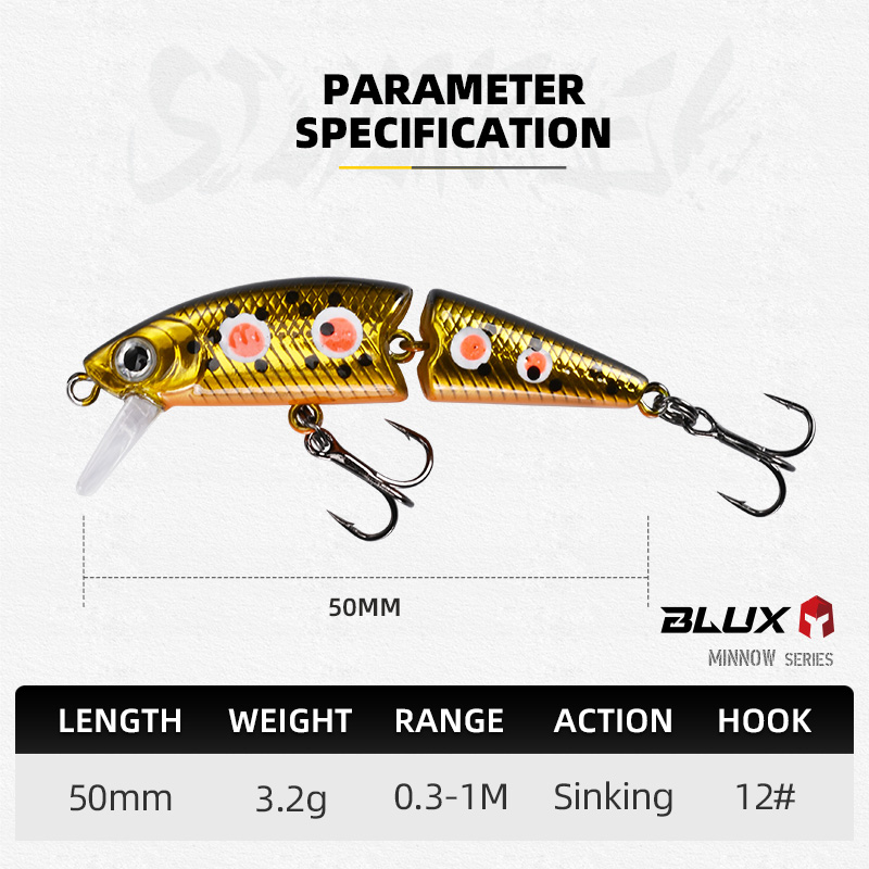 BLUX DR. Minnow Joint 50S Swim – Fishing Lure Spinnerbait recenzja i cena